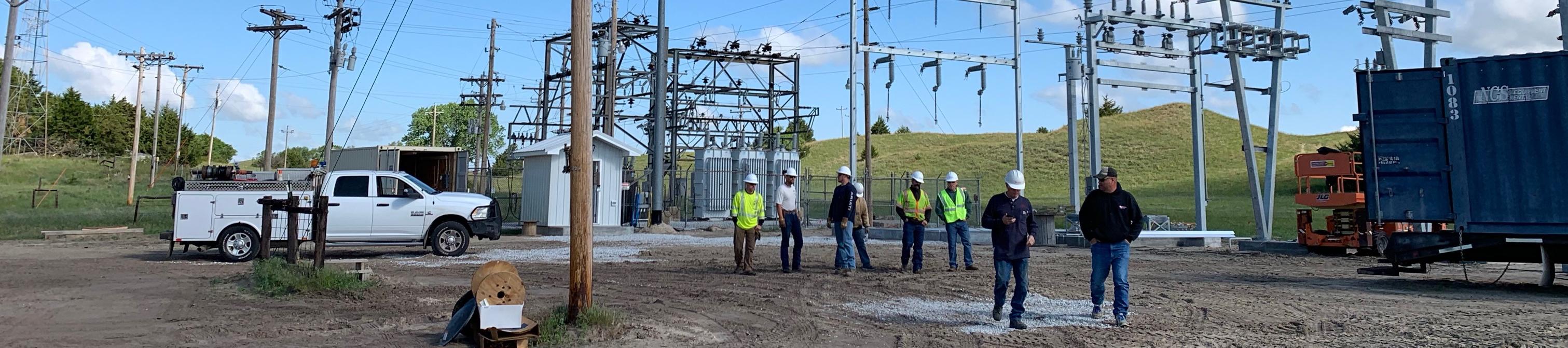 workers at power plant