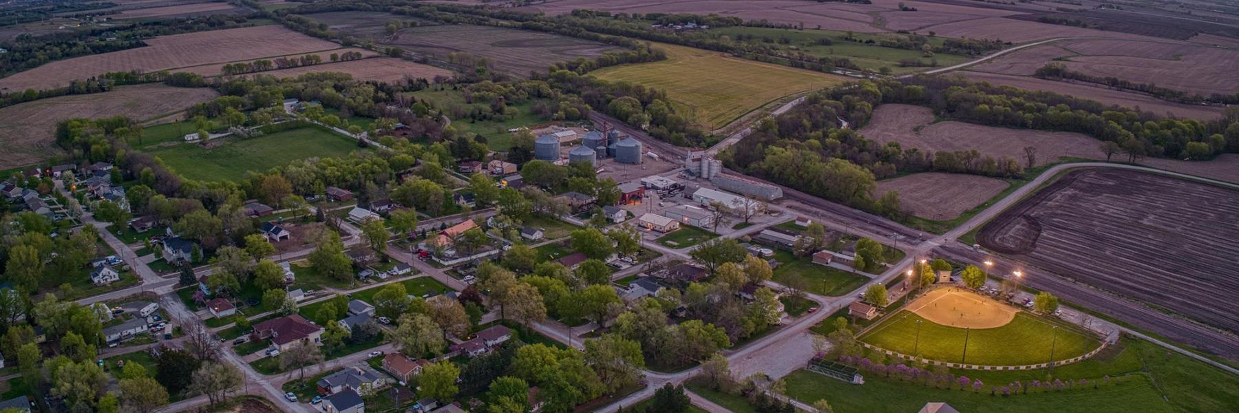 Small Town at Dusk