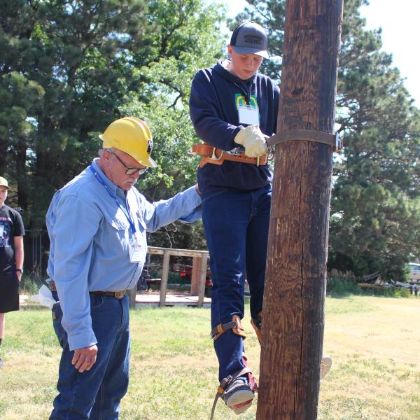 Pole climbing