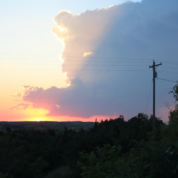 Sunset at camp