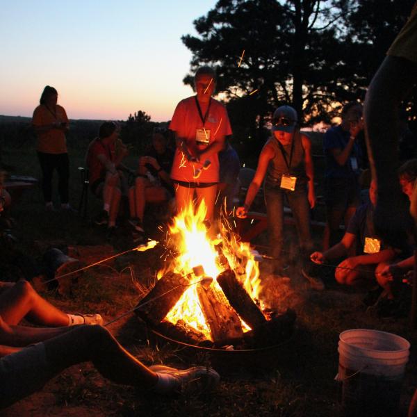 Camp campfire